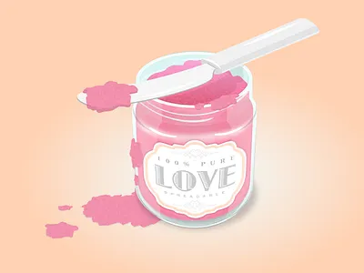 Spreadlove illustration love spreadable
