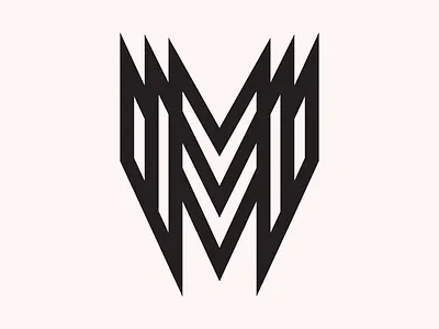 🤘 36daysoftype bold geometric m metal minneapolis mn monogram sharp thick lines type typography