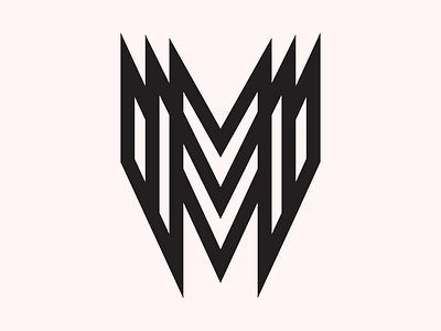 🤘 36daysoftype bold geometric m metal minneapolis mn monogram sharp thick lines type typography