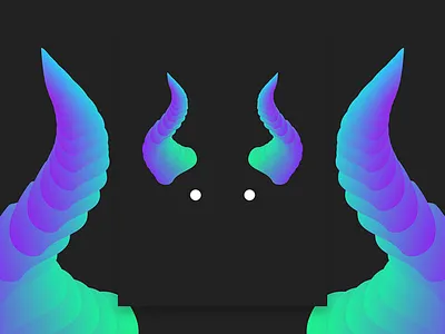 BLND THINGS x 2d abstract color colorful creative demon digital art digital design illustration shapes