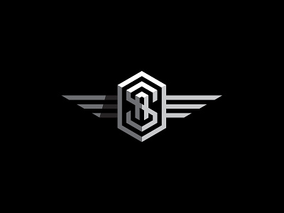 Space Angels Logo logo space thick lines