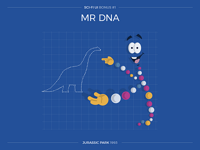 Sci-Fi UI Bonus #1 - Mr DNA bob kurtz jurassic park mr dna science fiction scifi scifiui ui user interface