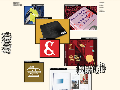 New Site, New Work desginer design font fonts lettering letters logo logotype script type typography website