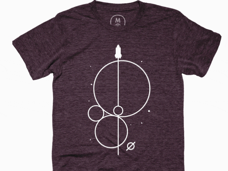 Crossing The Universe Geometrics (Glow T-Shirt) 2 Days left discount code glow illustration merchandise minimal sale screenprint sell shirt space universe vector