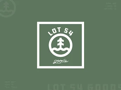 Outdoor Goods Company Brand Identity surfing apparel script