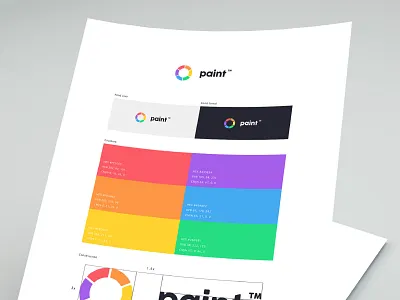 Paint | Guideline brand branding guideline identity logo logotype mockup paint thirtylogos visual