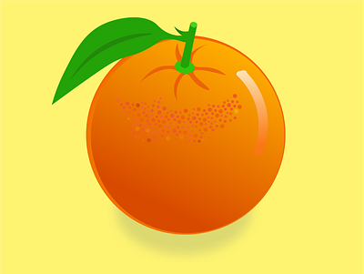 A fresh Orange Illustration adobe illustrator animation branding creative design fruit graphic design illustration info graphic logo orange vector