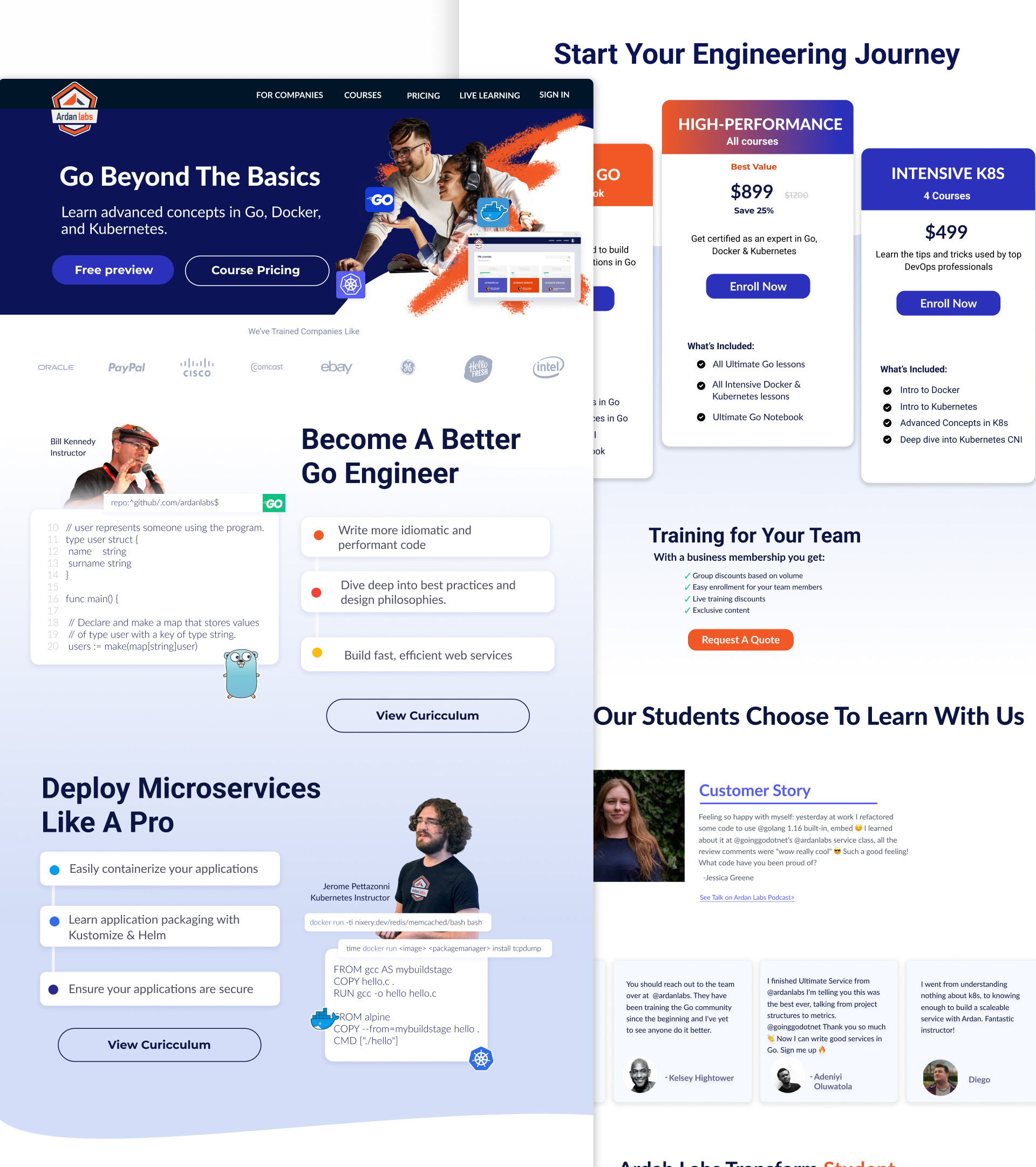 Online Education - Ardan labs education landing page online learning ui ux uxui design web design