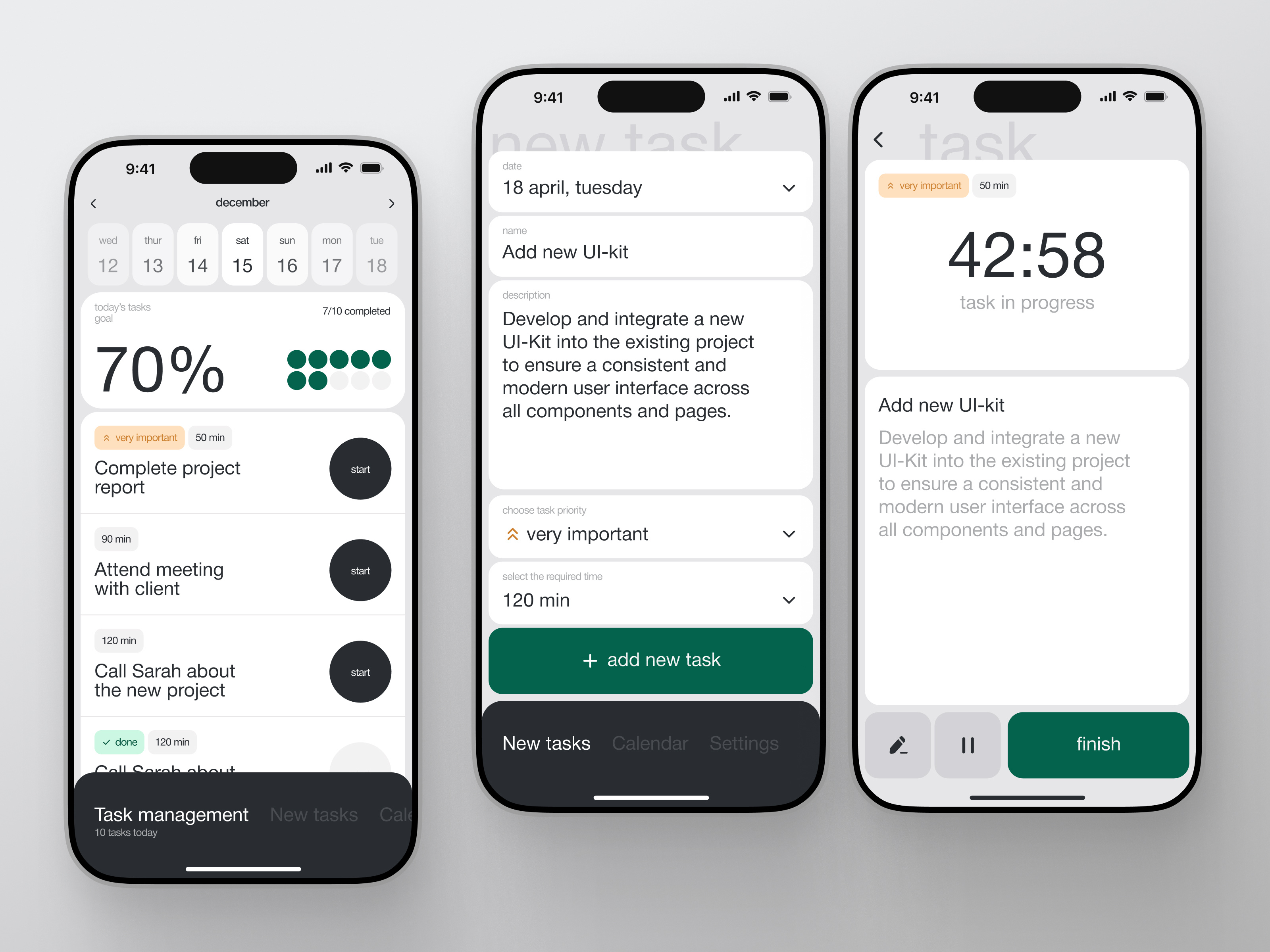 Task Manager App – Minimal & Productive UI app app design design interface minimal mobile app modern popular productivity task manager to do app to do list tracking app ui ux web