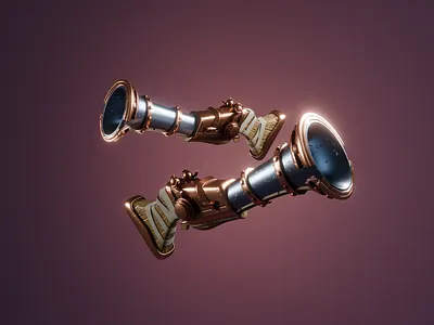 Stylized Gun 3d blender design game gun illustration stylized weapon