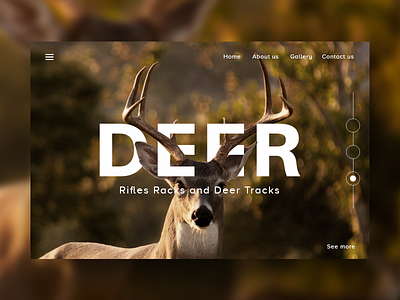 landing page clean cool deer forest gallery landin page new ui ux website