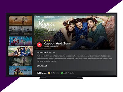 VisionAsia (Spuul) Set Top Box Design design tv tv app tv designs ui ux