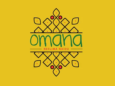 Omana Logo Final ethnic fashion illustration logo design omana