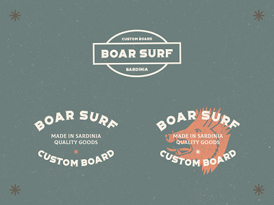 WIP - 07.07 ai badge boar board illustrator sardinia shape surf