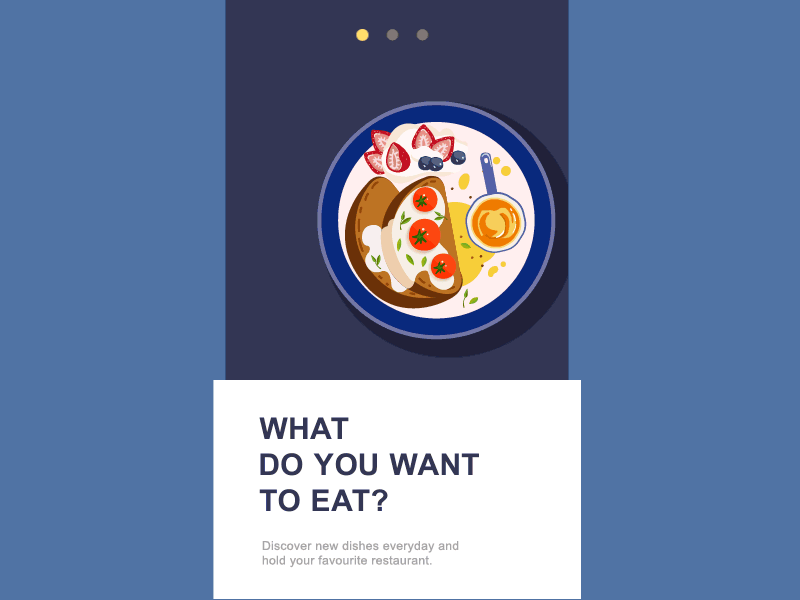 #gif#Book a restaurant app food illustration map motion schedule ui