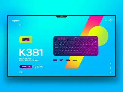 Logitech K381 design landingpage ui uidesign ux uxdesign website