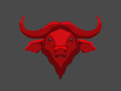 Bull Illustration 2d abstract animal bull creative digital handcrafted horns illustration illustrator vector