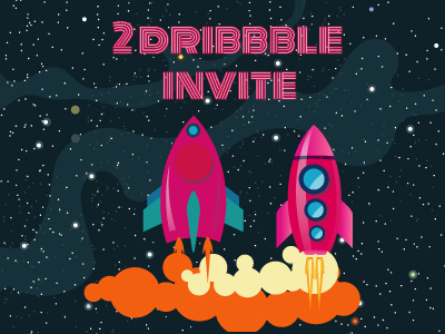 Dribbbble invitation 2dribbbleinvites dribbble illustration invitation invites