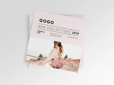 Flyer design branding card clean flyer graphic design minimal square