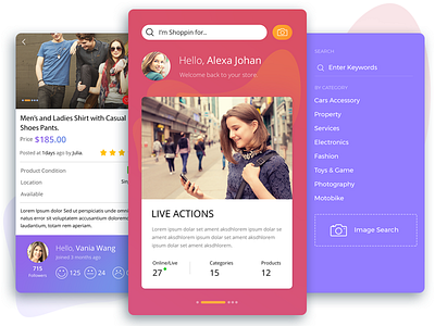 Buy and Sell Mobile App android businees design finance flat iphone latest onlineshopping recent typography ui ux