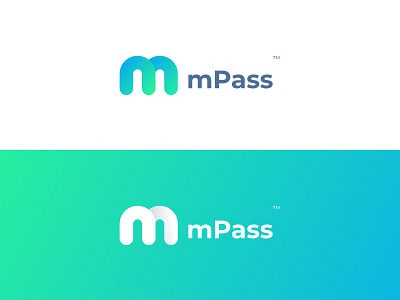 mPass logo ashique ukkadan best logo branding branding design clean flat identity letters logo logotype m mark minimal monogram simple symbol type typography ui ux