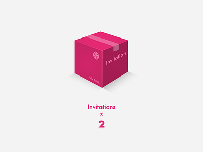 Dribbble Box box dribbble invitation invite