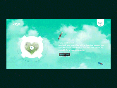 Island Landing Page adobe aftereffects alian animation face mockup gif photoshop ui ux website