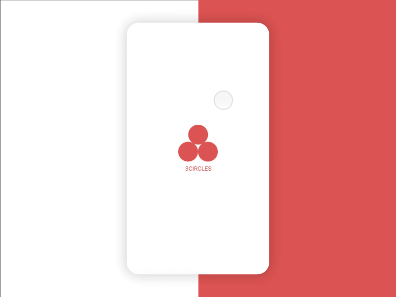 3circles Ui after and effects interaction login minimal principle signup ui