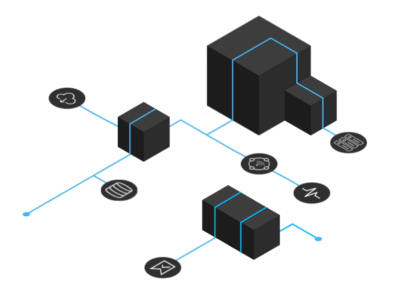 Cloud Data Security analytics box business cloud detect documents hunting illustration isometric prevent radar threat