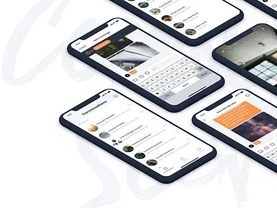 Messengly - App design app design branding ios design product web design