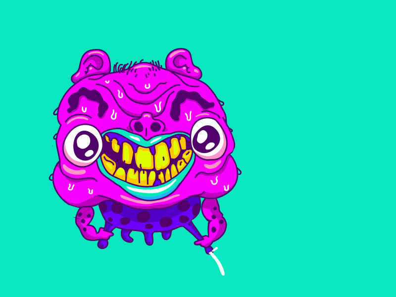 An udder story anxiety anxious cow creepy gross milk monster nervous sargentopez teeth udder uruguay