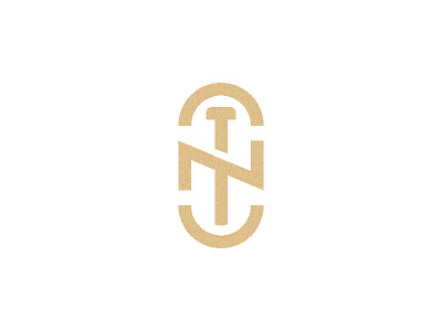 CNT logo emblem gold letter logo mark monogram n nt t