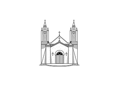 Albuquerque Illustration #2 branding church classic guide illustration lines minimal new mexico