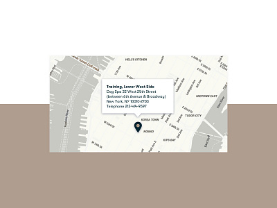 Custom map — Andrea Arden website digitaldesign dogtraining mobiledesign responsivewebsite userinterfacedesign websitecomponent websitedesign