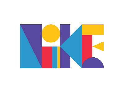 NIKE art design direction hust lettering nike shapes skill typography