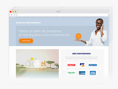 Sirmel Website landing page senegal website