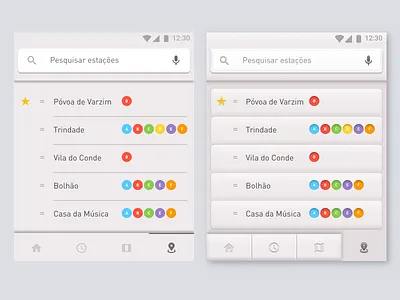 Flat vs Dimensional app dimensional figma flat porto subway