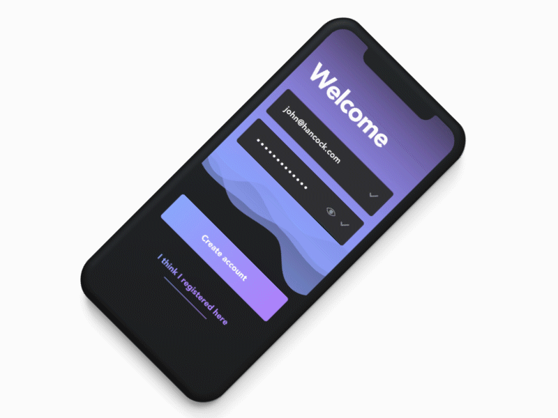 Sign up screen 001 app dailyui design register signup ui
