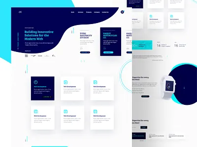 Website Style Exploration agency website homepage design homepage ui website ui