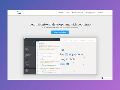 Front End Development Course Landing Page