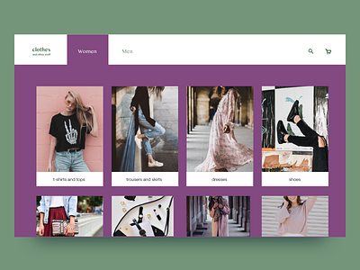 categories - dailyUi 099 categories daily ui challenge dailyui dailyui099 fashion store