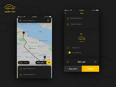 Order Taxi ui users interface ux