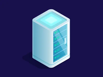 Server affinity designer data data storage illustration isometric madeinaffinity server