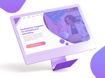 Dribble design landing page ui web