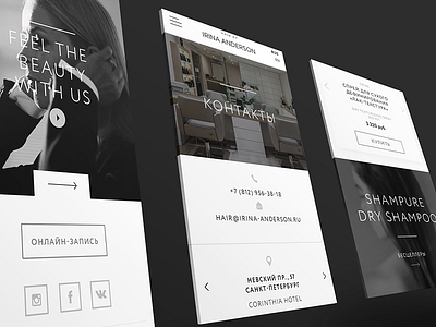 Mobile design and app beauty black design minimalism minimalistic mobile uiux web white