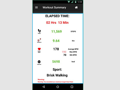 Daily UI 062: Workout of the Day 062 dailyui