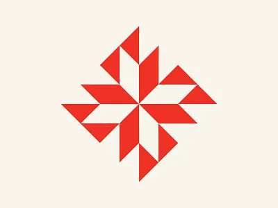 Canada Day canada design icon illustration mapleleaf midcentury pattern quilt triangles