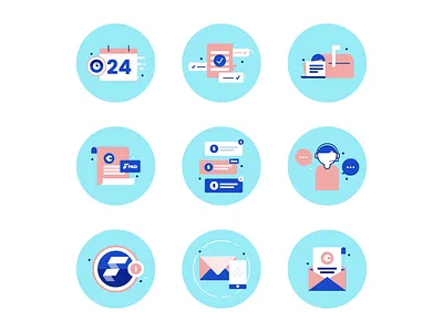 Finqle Factoring Icons - Part 2 development factoring icons illustration payment start up system