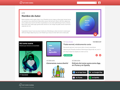 Así como suena design podcasts redesign