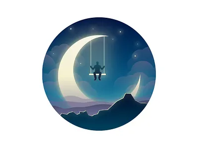 Dream icon illustration